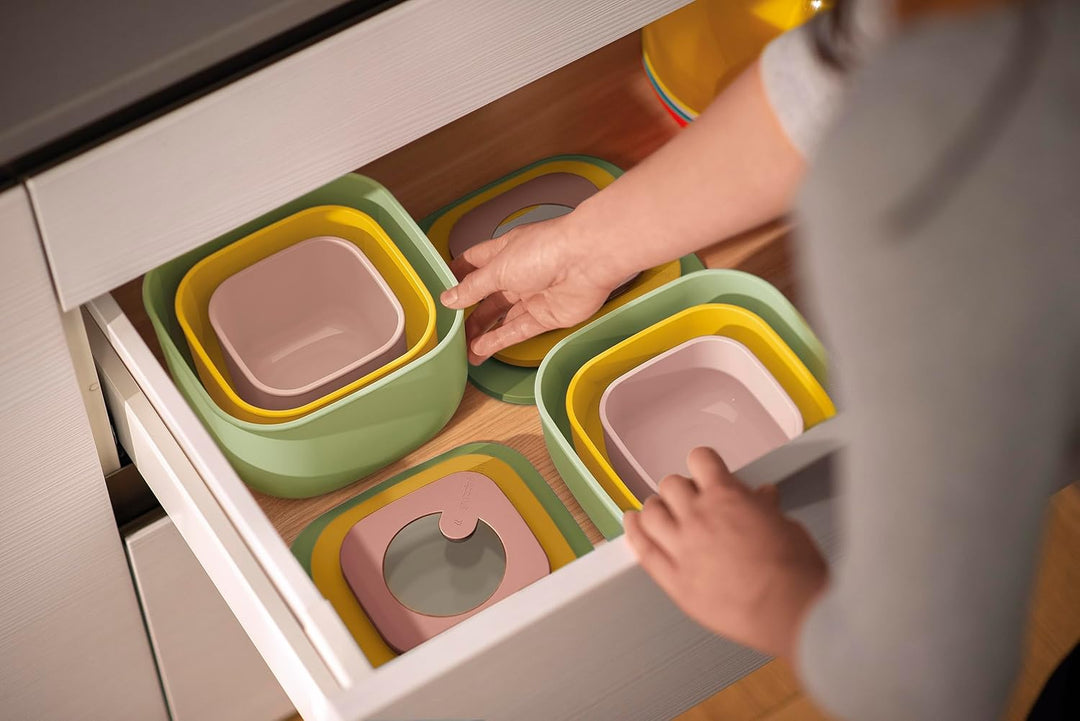 Guzzini - Kitchen Active Design, STORE&MORE BIO Set 3 dicht schliessende Dosen für Kühlschrank/Gefri