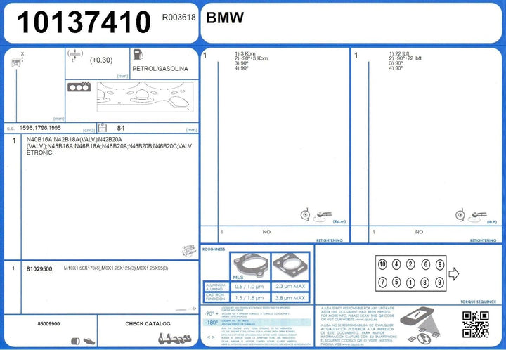 Ajusa 10137410 Dichtung, Zylinderkopf
