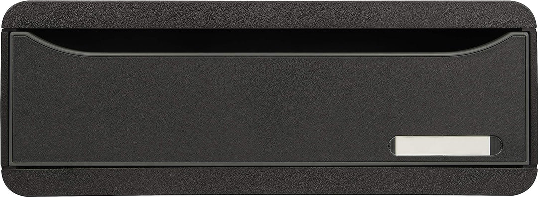 Exacompta 317714D Toolbox EcoBlack mit 1 Schublade aus Recycling-Kunststoff zur Aufbewahrung kleiner