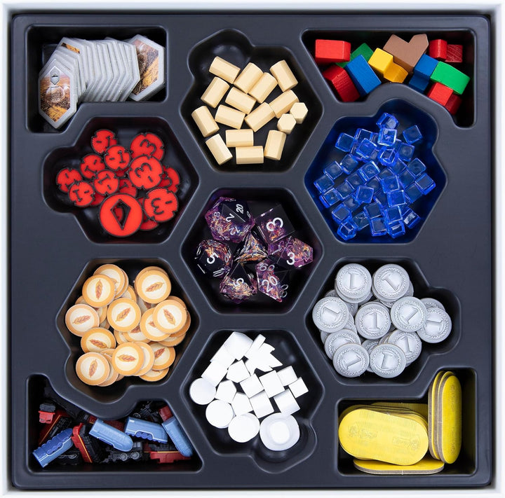 Feldherr Shell Core Box - 6 farbige Schälchen im praktischen Karton für Token, Marker, Meeple, Spiel