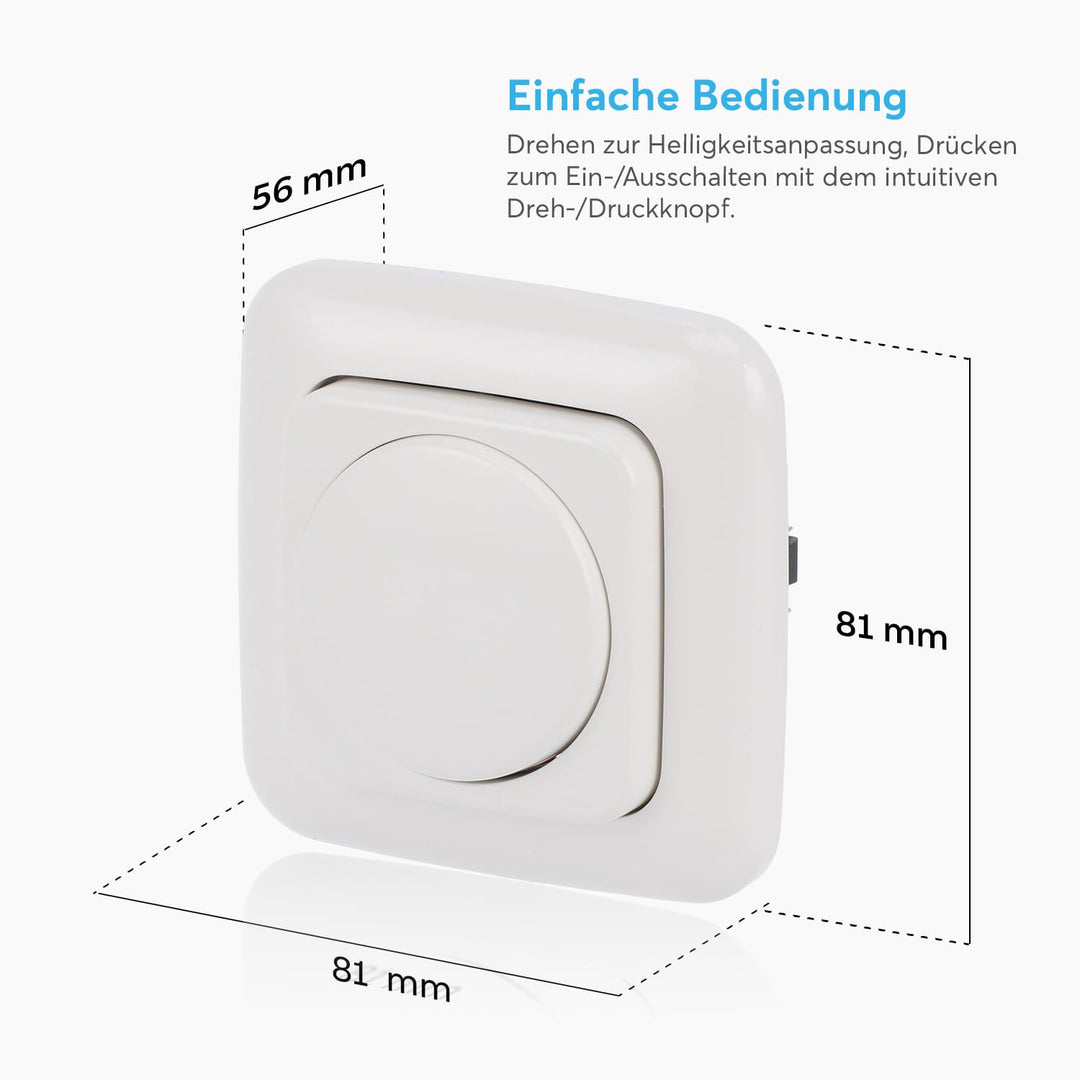 BUSCH-JÄGER, LED-Drehdimmer (LED Dimmer) 6523 U-102 (6523U 102) 6523U102 mit Zentralscheibe 2115-214