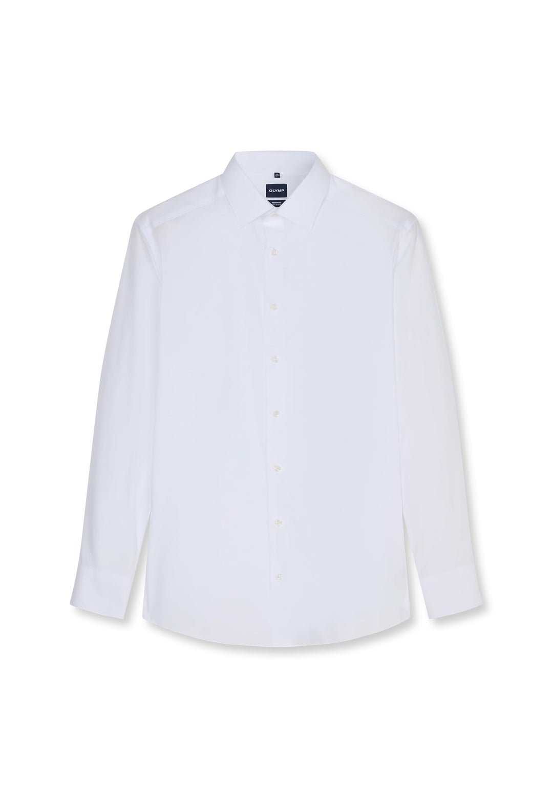 OLYMP Herren Businesshemd Langarm Luxor,Rotationsdruck,modern fit,Global Kent 37 Weiss, 37 Weiss