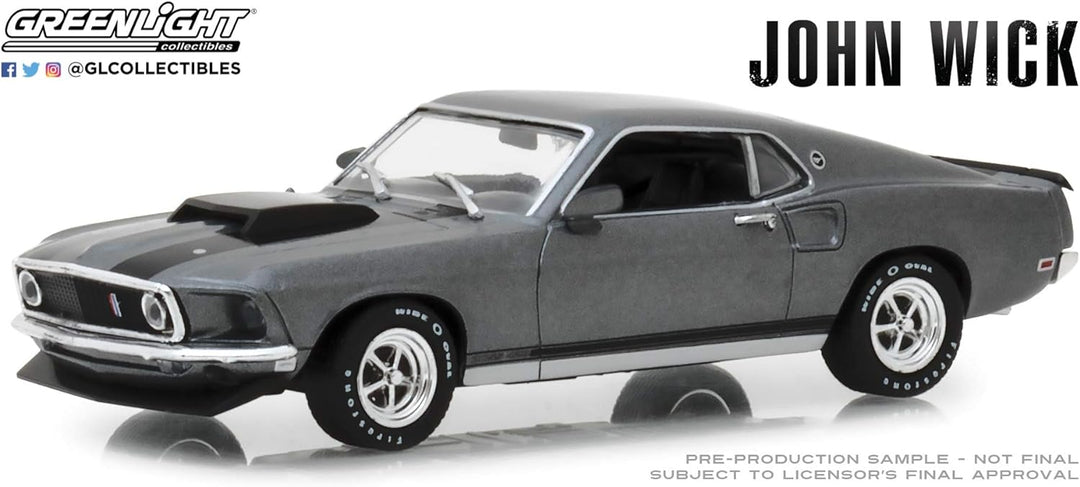 Greenlight 1969 Ford Mustang BOSS 429 John Wick 1:43 86540
