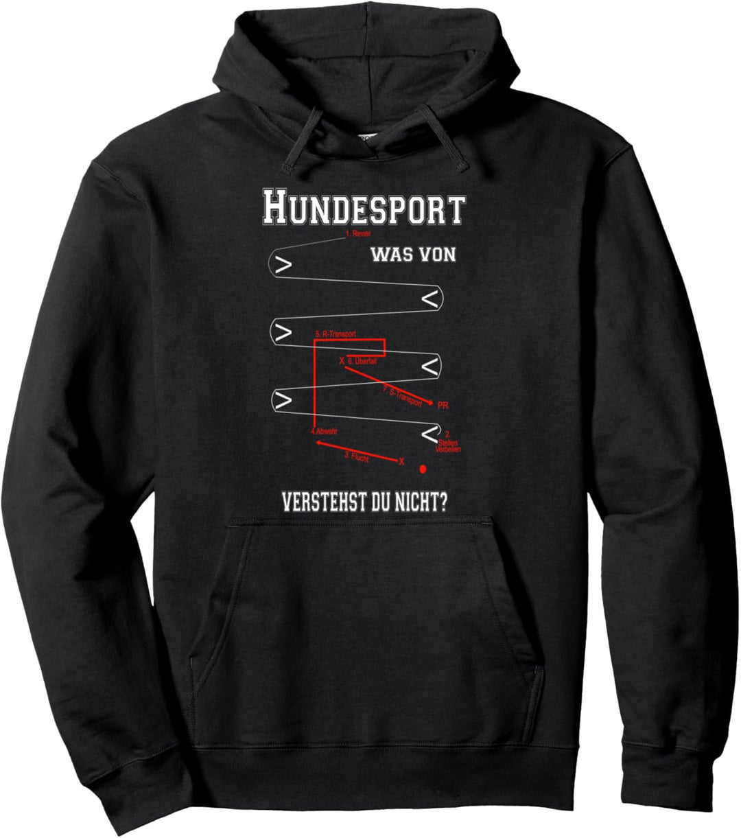 Hunde-Sport IGP Prüfung Schema Schutzdienst Schutzhund Outfi Pullover Hoodie