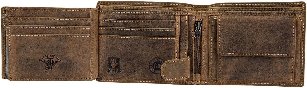 Greenburry Vintage Skull Kettenbörse Leder 12,5 cm