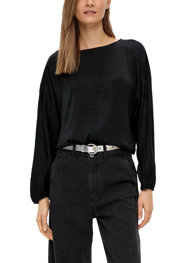 s.Oliver Bluse mit Fledermausärmeln 36 Schwarz, 36 Schwarz