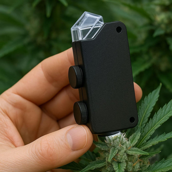 Weedness Mikroskop 100 Fach - Grow Anbau Taschenmikroskop Pflanzen Ernte Zubehör Indoor Mini Microsc