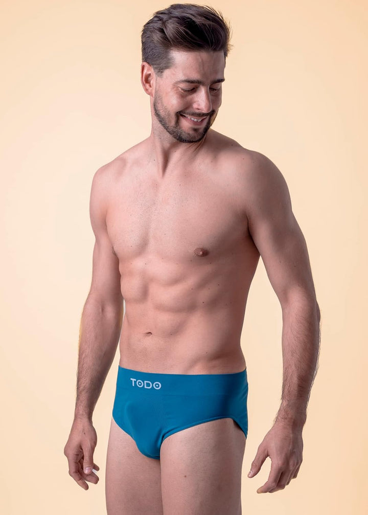 TODO Elastisch Sport Herren Slip (3er Pack) Atmungsaktiv Sportunterwäsche, Unterhosen Männer Slip oh