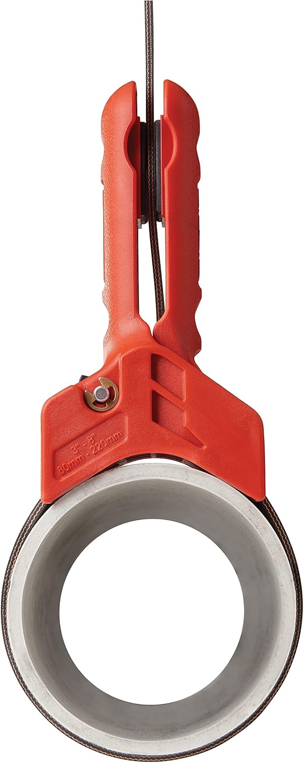 RIDGID 42478 STRAPLOCK Rohrmontagehilfe, 3" bis 8" Bandschlüssel, Rohrgriff Single, Single