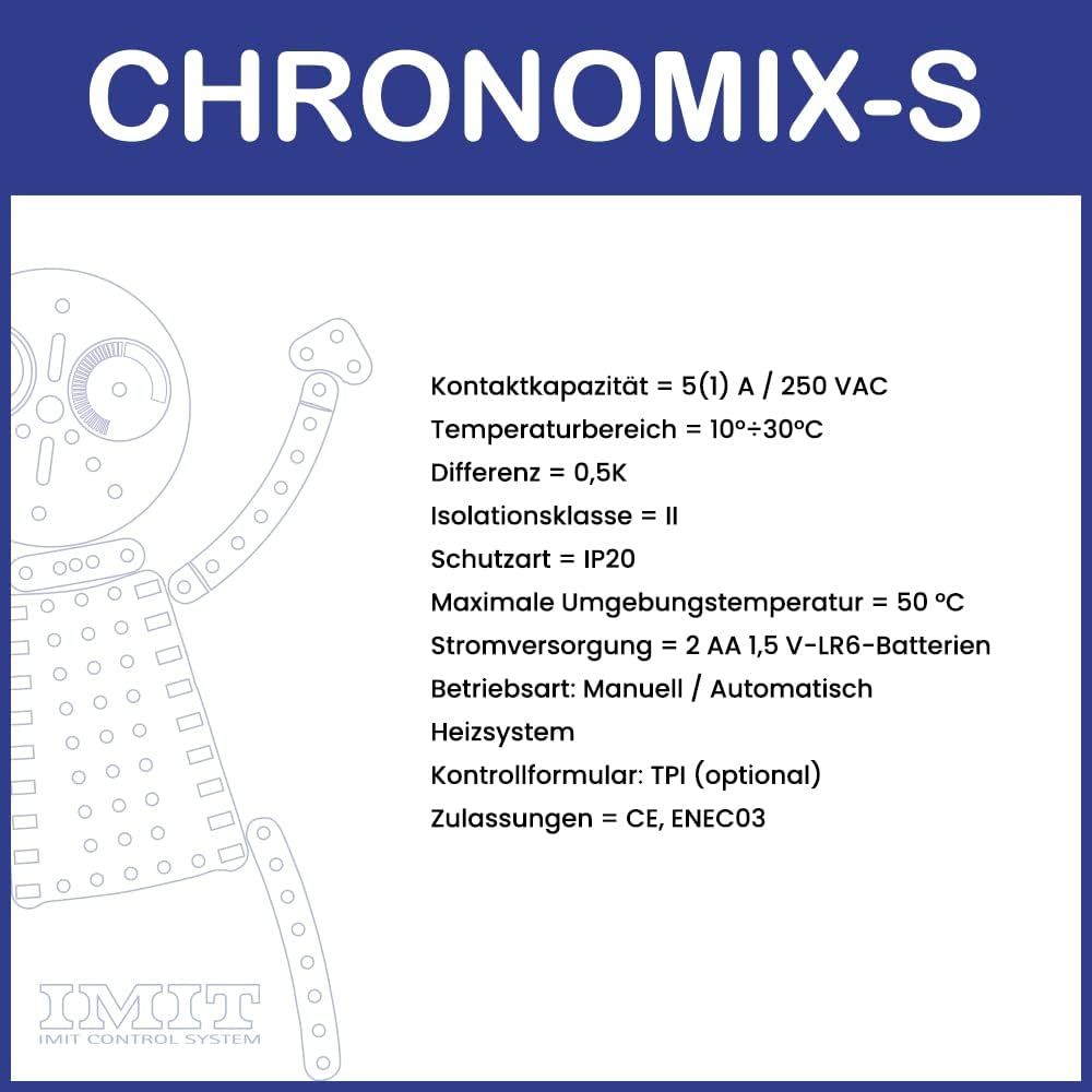 IMIT Tages-Chronothermostat CHRONOMIX-S