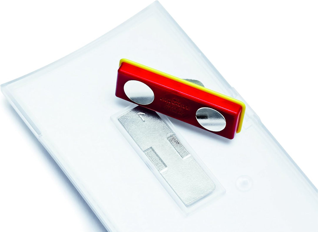 Durable Namensschild Click Fold, mit Magnet, 54 x 90 mm, 70% recycl. PP, Packung à 10 Stück, 821519,