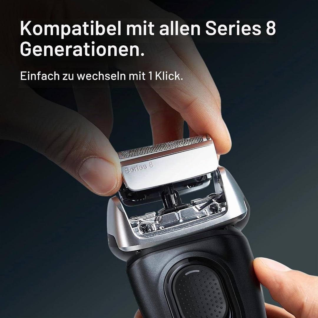 Braun Serie 8 Ersatzkopf für Elektrorasierer – 83 m – kompatibel mit Elektrorasierer 8370 cc, 8340s,