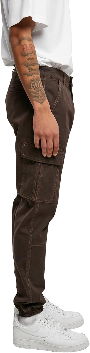 Urban Classics Herren Washed Cargo Twill Jogging Pants, Männer Cargo Hose, erhältlich in vielen vers