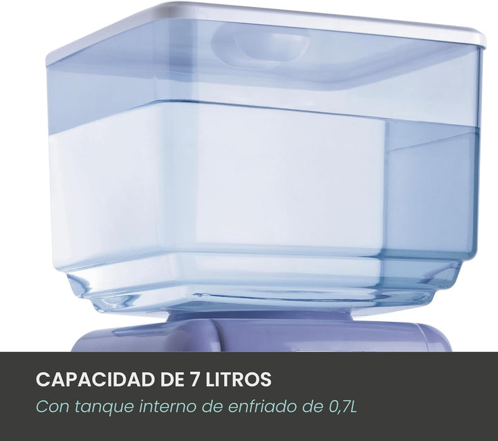 Jocca 1102 Wasserspender mit Tank, Weiss und Lila, 23x23x47,5 cm Blanco Y