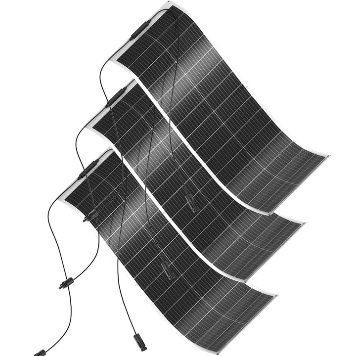 300W Solarpanel Flexibel 12V Monokristallines 3X100W Flexibles Solarmodul für 12V Batterien Photovol