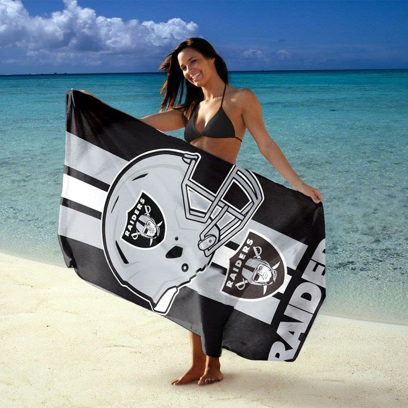 WinCraft NFL Herren Fiber Reactive Beach Towel Oakland Raiders, Oakland Raiders