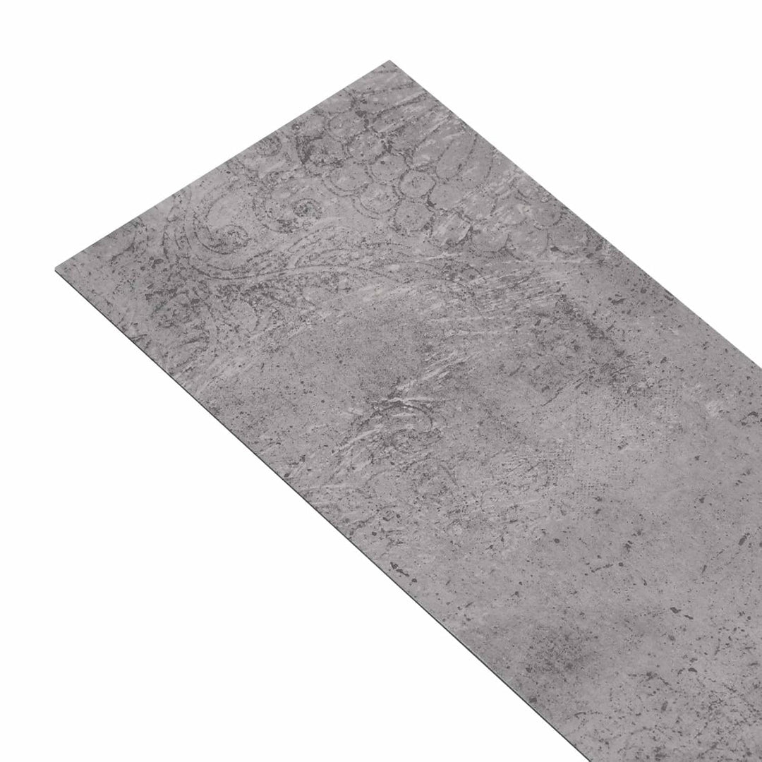 Selbstklebende Bodenbelagsdielen 32 Stück Zementbraun PVC Fliesen 4,46 m² für Wohnräume Braun 1, Bra