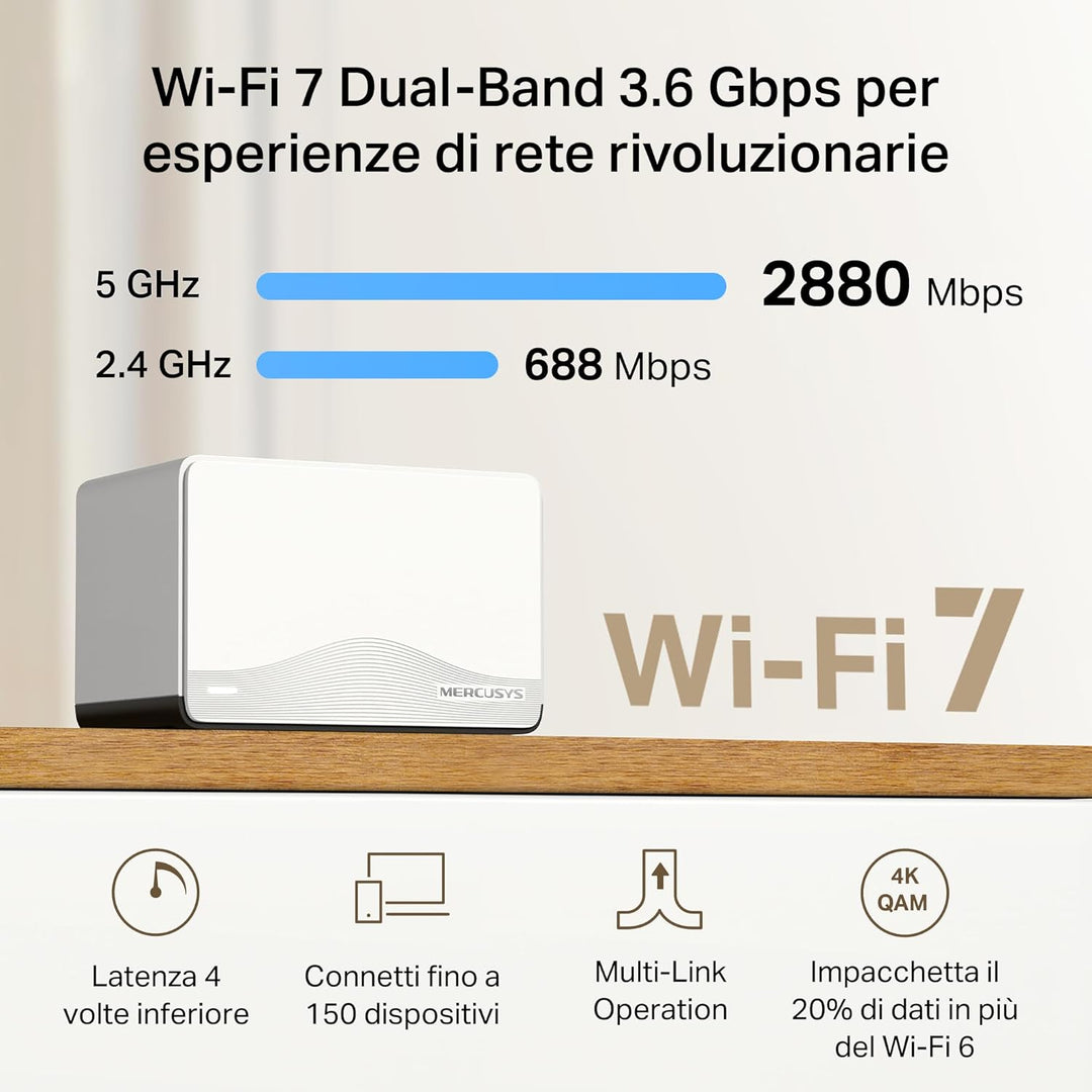 Chaleco De Flotabilidad Mercusys TP-Link Halo H27BE Mesh Wi-Fi 7
