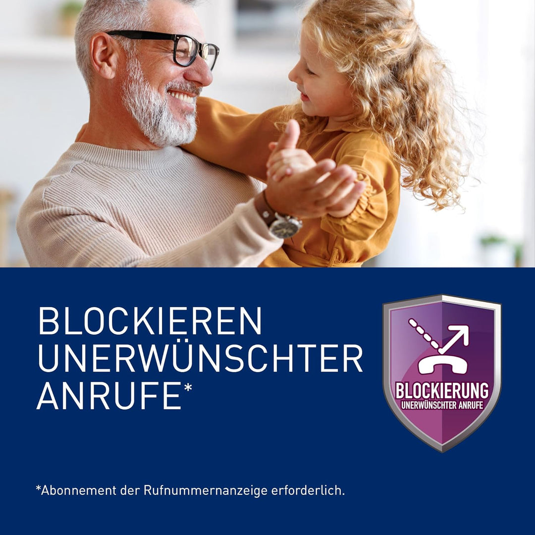 Panasonic KX-TG6821GA DECT Schnurlostelefon mit Anrufbeantworter (strahlungsarm, Eco-Modus, GAP Tele
