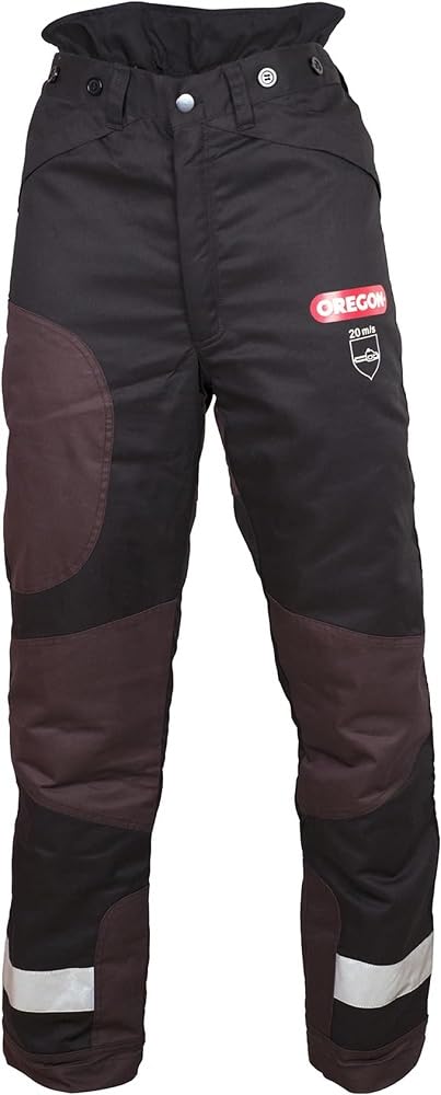 Oregon Yukon+ Typ A Klasse 1 (20 m/s) Schnittschutz-Bundhose Schwarz, PSA Schutzausrüstung, Grösse X