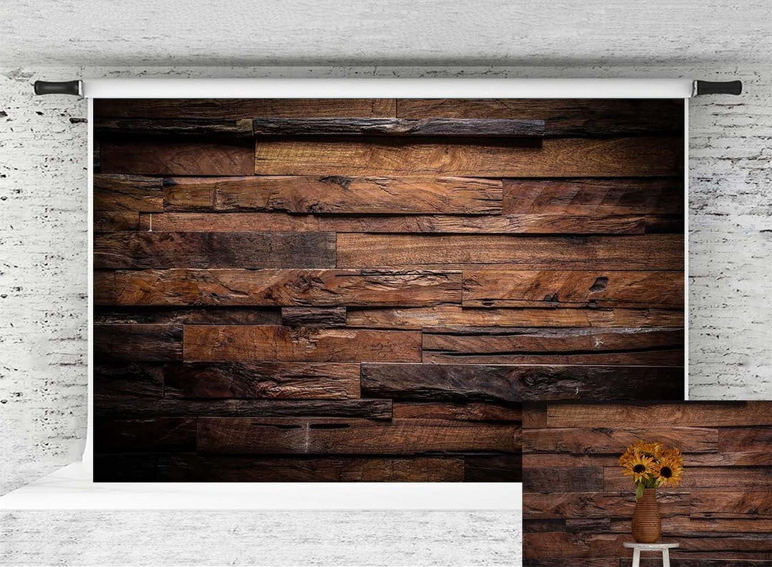 Kate 3x2m Fotografie Hintergrund Holzbrett Holz Holzboden Fotohintergründe Braun Retro Fotografie Hi