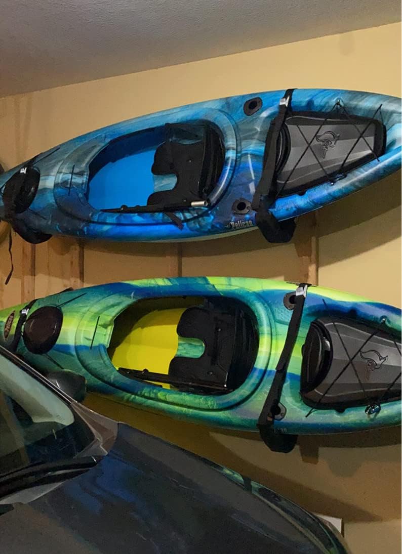 Kajak-Aufbewahrungsregale, 4 Stück, freistehende Kanu-Garagenhaken, 50 cm Wandhalterung, Surfbrett-A