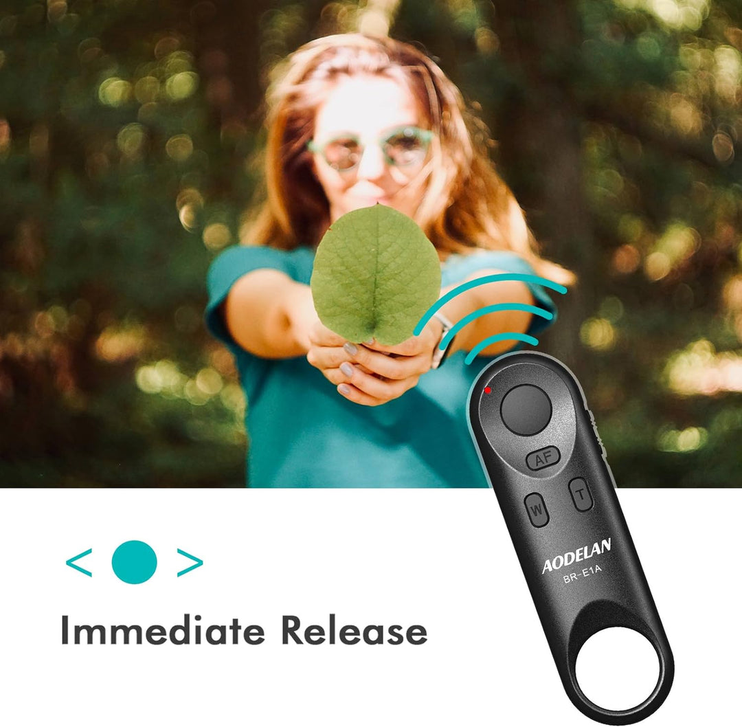 AODELAN Bluetooth Fernauslöser BR-E1A Wireless Shutter Kabelloser Fernbedienung für Canon EOS R, EOS