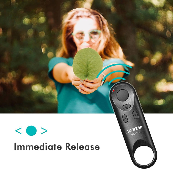 AODELAN Bluetooth Fernauslöser BR-E1A Wireless Shutter Kabelloser Fernbedienung für Canon EOS R, EOS