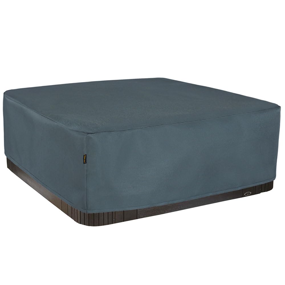 HENTEX Whirlpool Outdoor Abdeckung, Rechteckige Pool Cover, Winterabdeckplane Poolabdeckung, Grau, 2