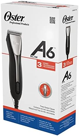 Oster Scherm. A6 slim, lila mit gummiertem Griff Weiss, Weiss