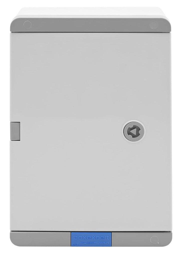 BOXEXPERT® Schaltschrank aussen absolut wasserdicht bis 1m Tiefe [ABS Kunststoff IP67 Gehäuse] grau