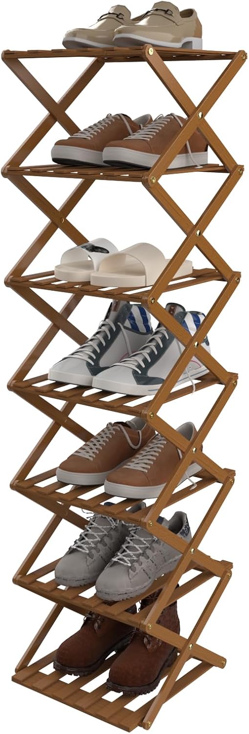 Schuhschrank für den Aussenbereich, wasserdicht, Schuhregal, Holz, Schuhregal, hoch und schmal, für