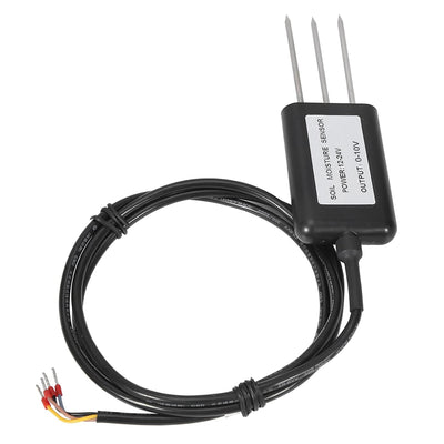 Duokon Bodenfeuchtesensor 0-10V, ABS Hochwertiges 2-In-1 Bodentemperatur Feuchtesensor Messumformer