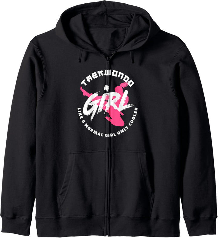Taekwondo Girl Like A Normal Nur cooler Lustiger Taekwondo Kapuzenjacke