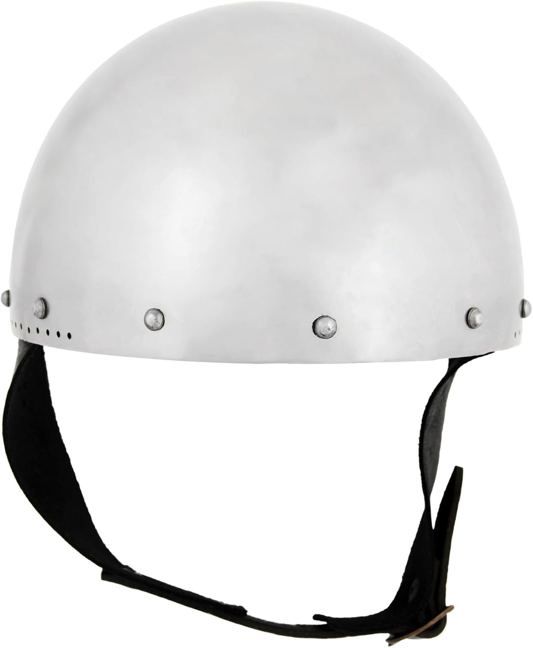 Ulfberth - Mittelalter Hirnhaube aus 2 mm Stahl – Schaukampftauglich – Reenactment Helm mit Lederinl