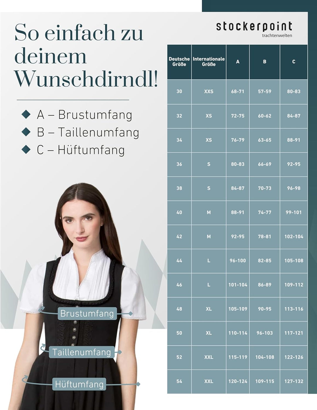 Stockerpoint Damen Zenta3 Maxi Dirndl ohne Schürze (1er Pack) 54 Schwarz, 54 Schwarz