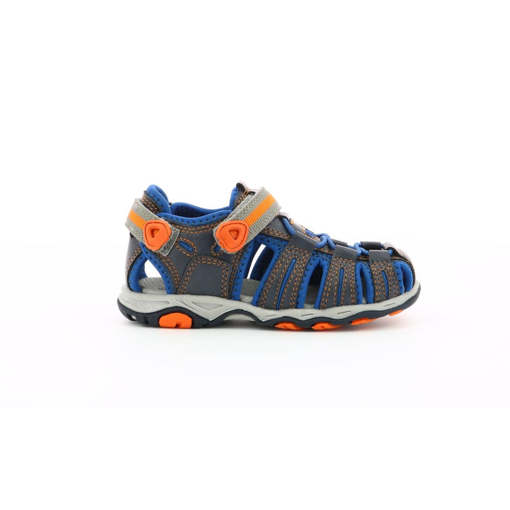 Kickers Unisex Kinder Jumange Sandale 25 EU Mehrfarbig Marineblau Orange 53, 25 EU Mehrfarbig Marine