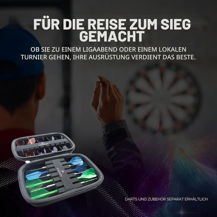 Mission | Force 90 | Eva Case | Schwarz | Starker Schutz | Darttasche/Aufbewahrungsetui
