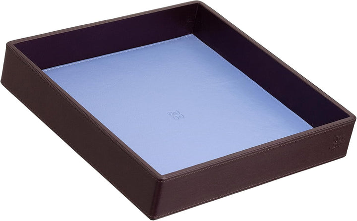 DUDU Taschenleerer aus Leder Bunt Design für den Eingang Ablageschale mit Geschenkbox Dunkelburgundy