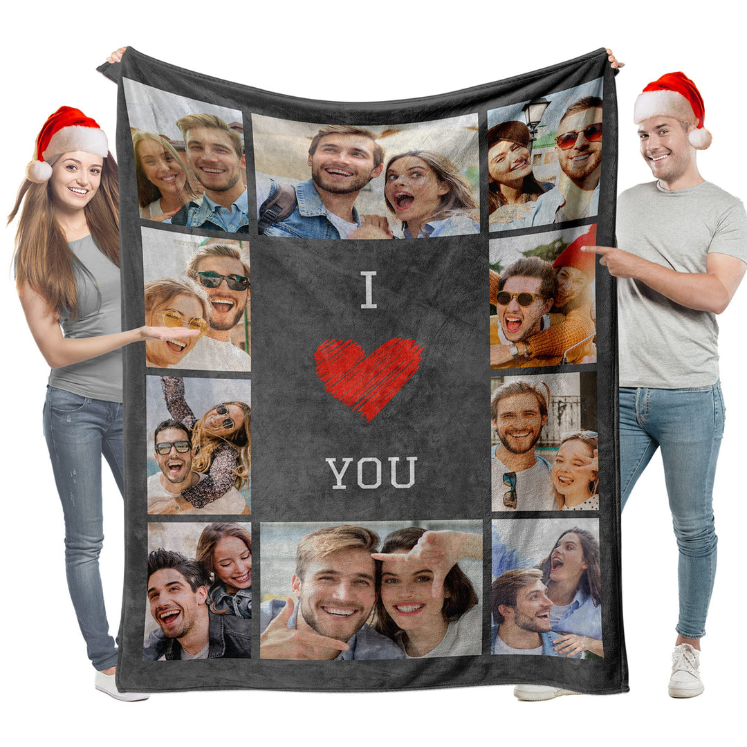 Easycosy personalisierte Decken für Paare Geschenke Benutzerdefinierte Bild werfen Decke Personalisi