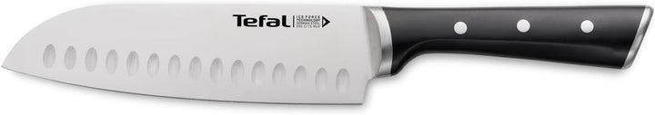 Tefal Ice Force K23206 Santoku Messer | 18cm | Korrosionsschutz | Handschutz | Edelstahl | Edelstahl