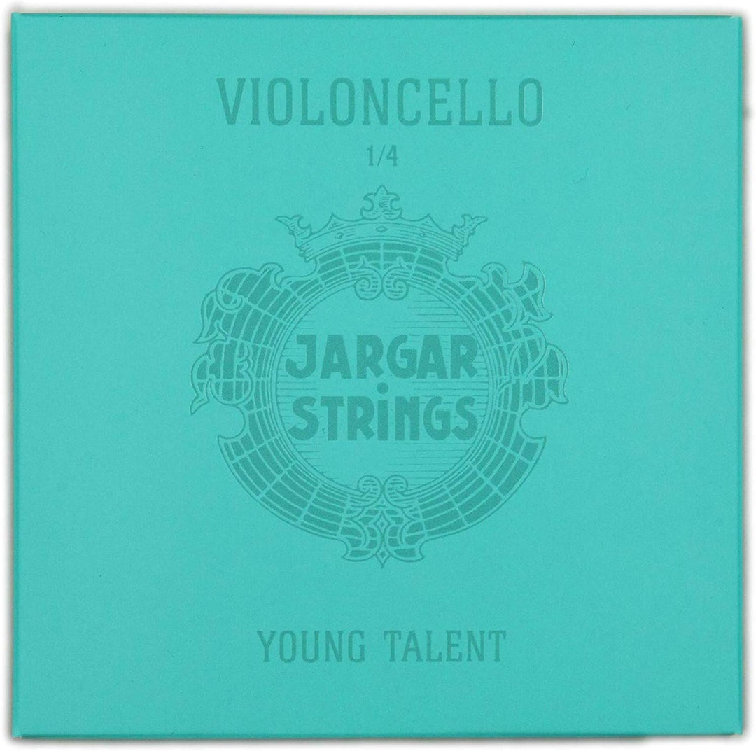JARGAR Ce-SET-Y-14 Cello Young Talent SET, 1/4 (A:0,76/D:0,99/G:1,18/C:1,71mm) für Cello Medium / St