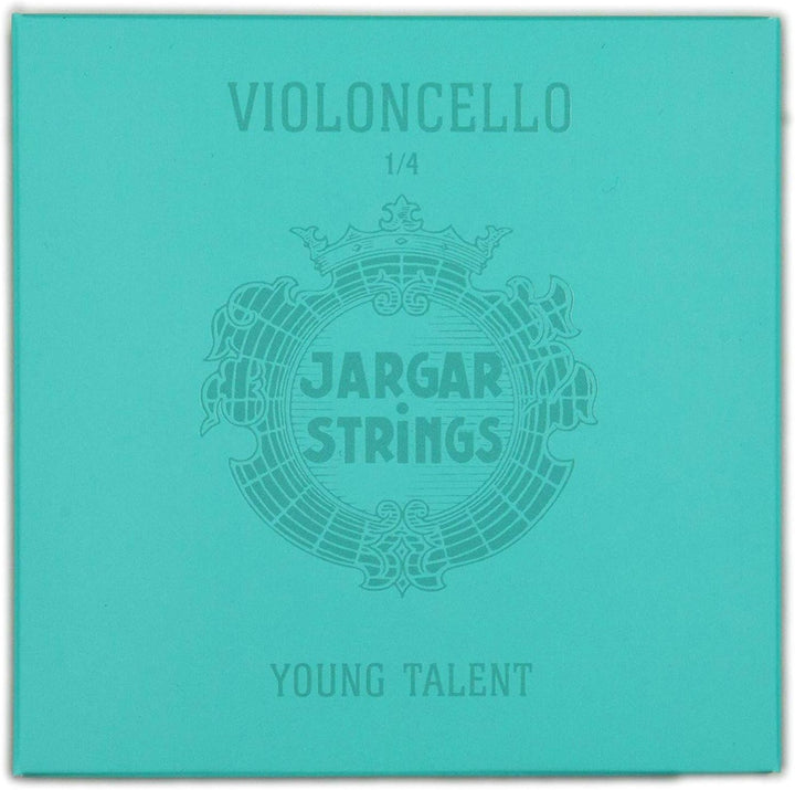 JARGAR Ce-SET-Y-14 Cello Young Talent SET, 1/4 (A:0,76/D:0,99/G:1,18/C:1,71mm) für Cello Medium / St
