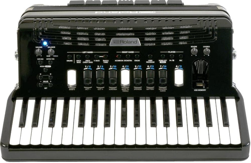 Roland V-Accordion (Black with Keys) (FR-4X BK)