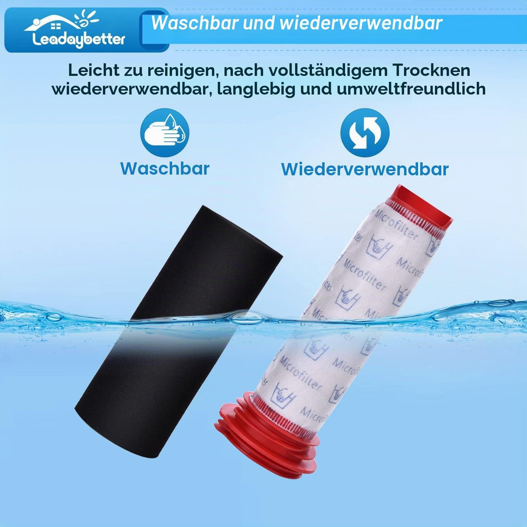 3 Stück Waschbare Ersatzteile Filter für Bosch Handstaubsauger Beutellos Zubehör Schaumstofilter für