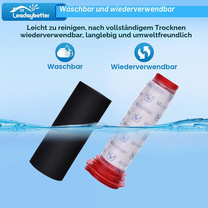 3 Stück Waschbare Ersatzteile Filter für Bosch Handstaubsauger Beutellos Zubehör Schaumstofilter für
