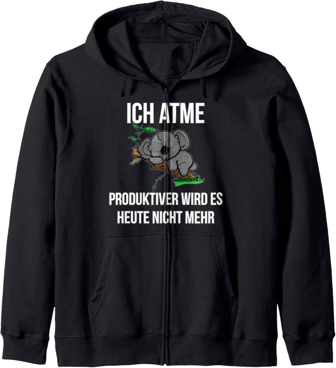 Ich Atme Produktiver Wird Es Heute Nicht Koala Bär Kapuzenjacke