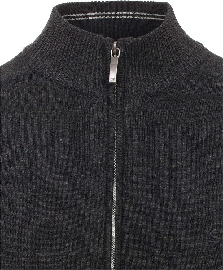 CASAMODA Herren Strickjacke, S Grauschwarz