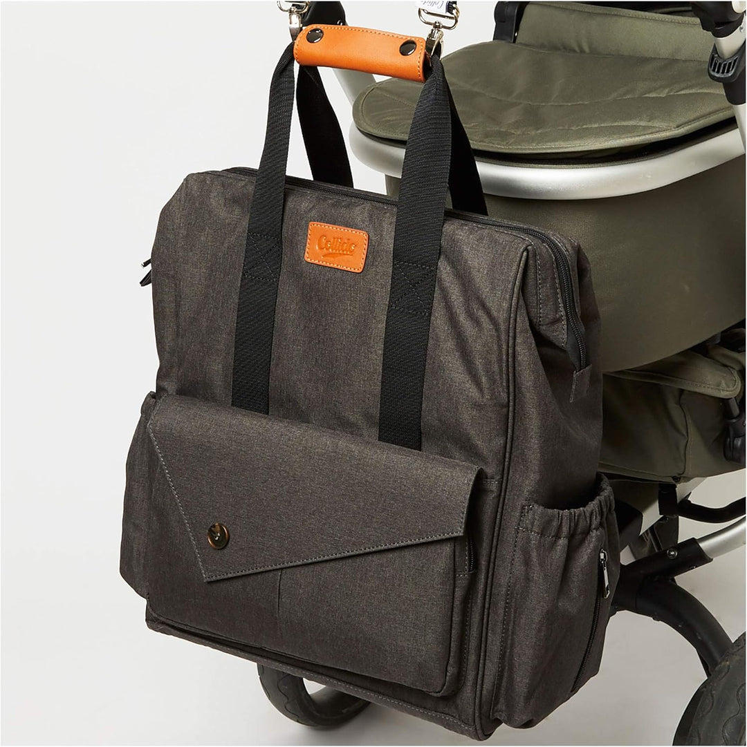 Baby Wickelrucksack I Wickeltasche mit Wickelunterlage I Wasserabweisend I 12 Fächer ca. 28 Liter I