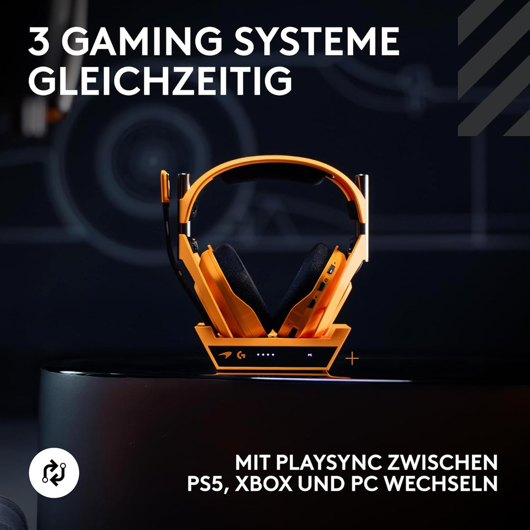 Logitech G Astro A50 X Lightspeed kabelloses Gaming-Headset + Basisstation, PRO-G Graphene, PLAYSYNC